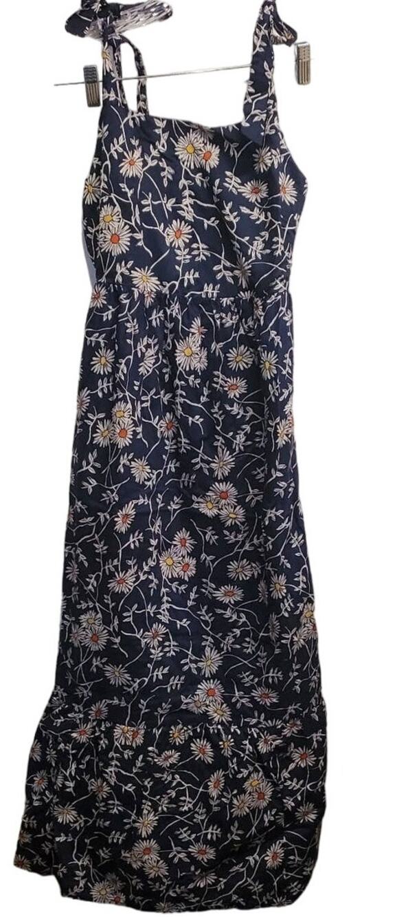 Dip Women's Royal Blue Floral Tank Maxi Dress Size XS